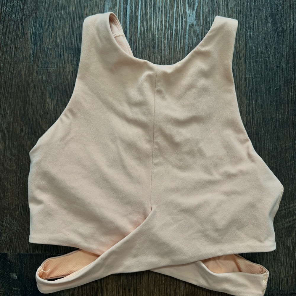 Athleta Light Orange Athletic Tank Top